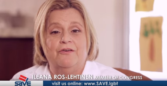 Florida Congresswoman Ileana Ros-Lehtinen speaking for SAVE on behalf of transgender rights.