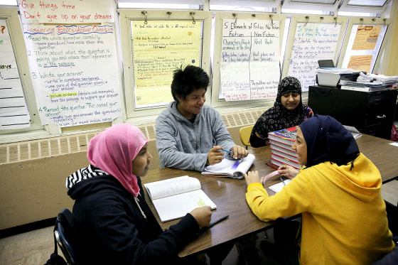 New York City Schools Chancellor Carmen Farina Holds News Conference At A Brooklyn School