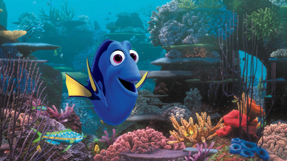 Dory, voiced by Ellen DeGeneres, in a scene from Pixar's "Finding Dory."