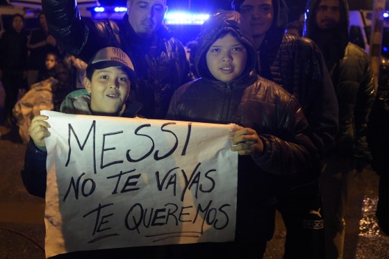 Argentines beg Lionel Messi to Stay After Retirement
