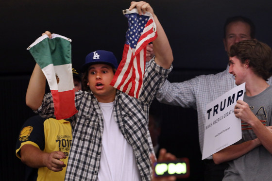 Image: Donald Trump Holds Campaign Rally In Anaheim, CA