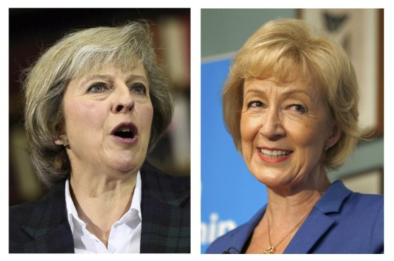 Image: A combination of two photographs show the candidates in the Conservative party leadership contest