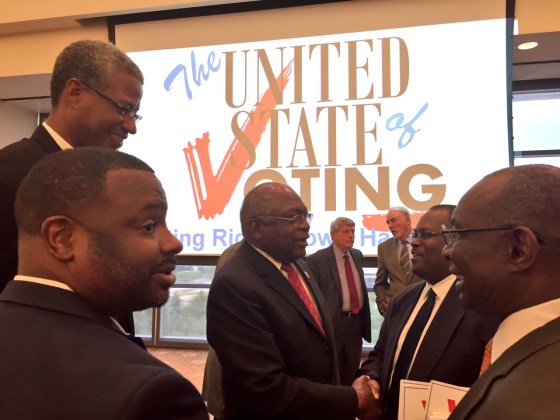 Congressman James Clyburn (D-SC) was among a few hundred politicians and community leaders to attend "The United States of Voting" town hall in Cleveland on July 18.