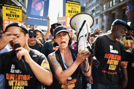 Image: Protestors Rally Outside Republican National Convention In Cleveland