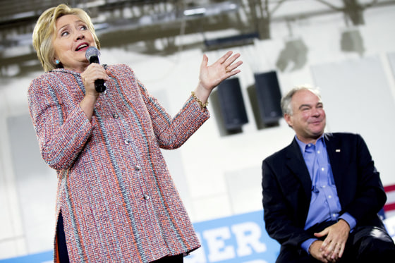 Image: Hillary Clinton, Tim Kaine