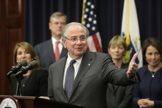 Karyn Polito, Charlie Baker, Robert DeLeo, Maura Healey, Marylou Sudders
