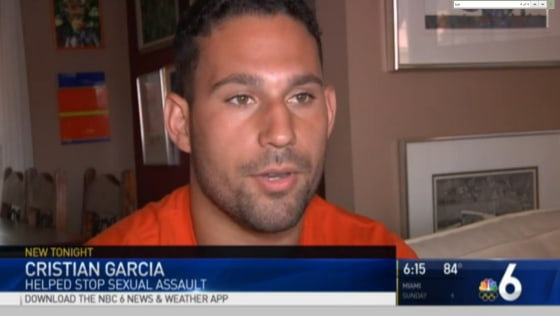 University of Florida football player thwarts alleged sexual assault.