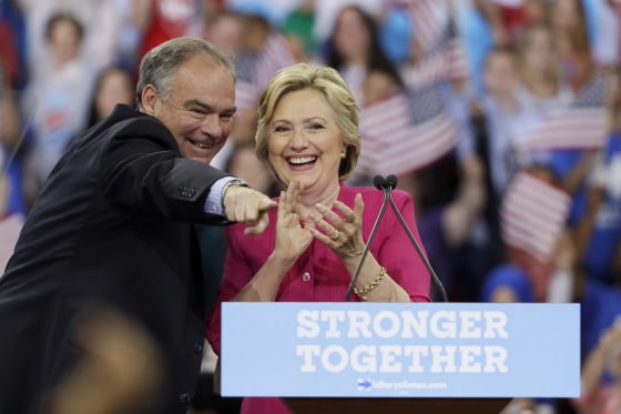 Image: Hillary Clinton, Tim Kaine