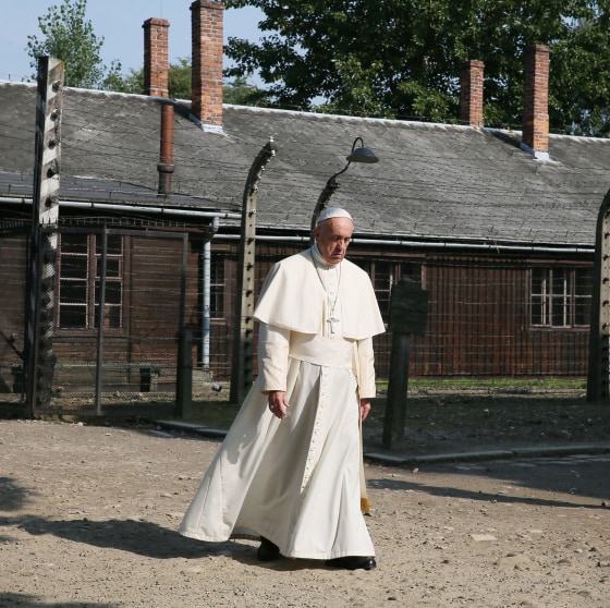 Image: Pope Francis visits Auschwitz, Oswiecim, Poland - 29 Jul 2016