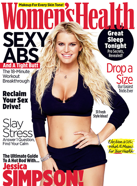 Jessica Simpson bares her VERY toned tummy in a sexy crop top and