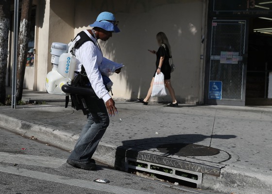 Image: Miami-Dade Mosquito Control Works In Area Where Zika Has Been Found
