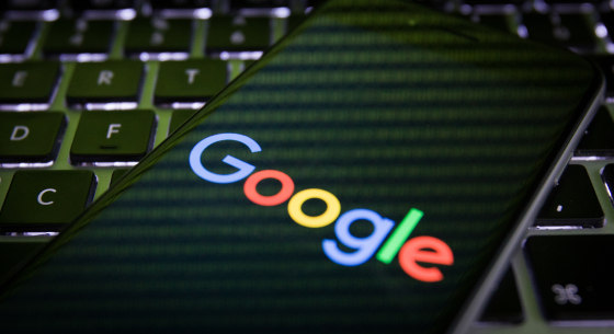 Image: Mobile devices displaying the Goggle logo
