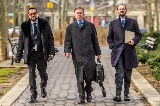 Jeffrey Hurant and his attorney, Michael Tremonte arriving