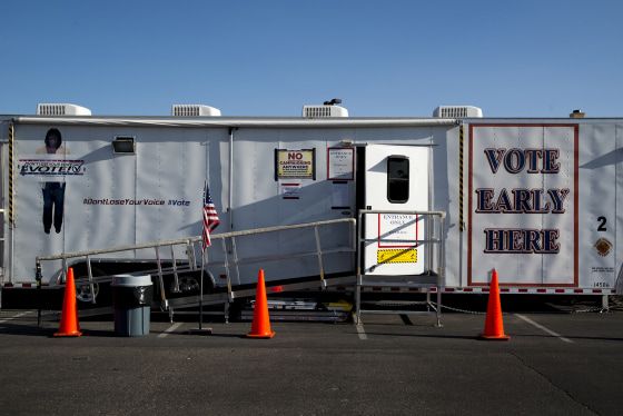 Image: Clark County???s mobile voting trailers
