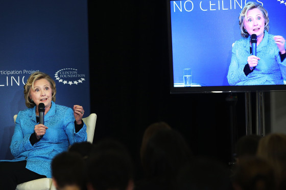Image: Hillary And Chelsea Clinton Speak Host Discussion On Girls And Women