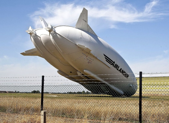 Image: Airlander 10, the world's largest aircraft, at Cardington, Bedfordshire, UK - 24 Aug 2016