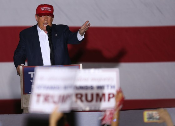 Image: GOP Candidate For President Donald Trump Holds Rally In Boca Raton, Florida
