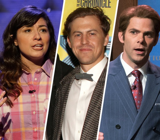 From left, Melissa Villasenor, Alex Moffat and Mikey Day