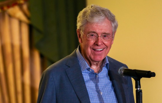 Image: Charles Koch is pictured in this undated handout photo