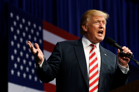 Image: Trump holds a rally with supporters in Aston, Pennsylvania, U.S.