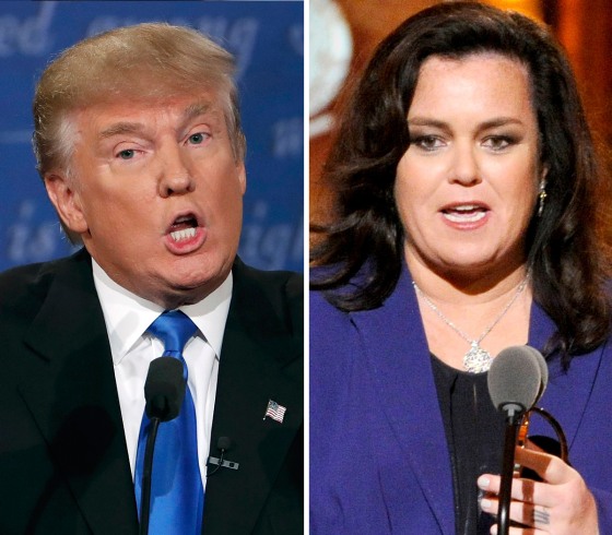 Donald Trump and Rosie O'Donnell