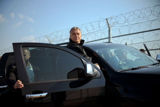 Image: Viktor Orban at the Bulgaria-Turkey border