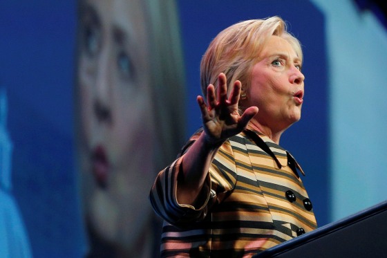 Image: U.S. Democratic presidential candidate Hillary Clinton speaks at the Congressional Hispanic Caucus Institute's 39th Annual Gala Dinner in Washington