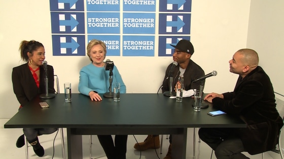 Hillary Clinton appears on The Breakfast Club radio show.