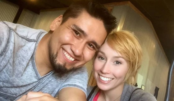 Robert Fabian (left) with Zuzu Verk (right)