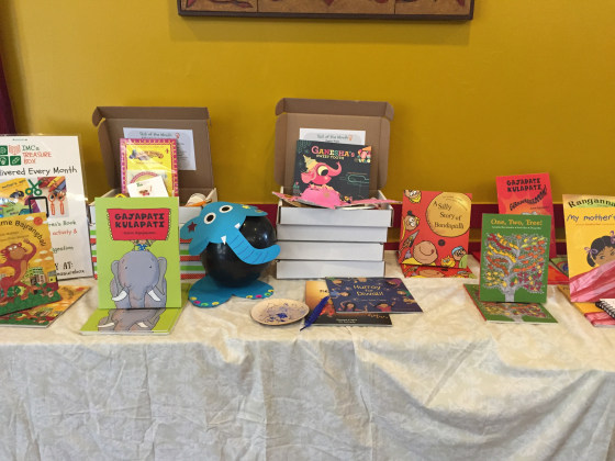 A few book titles that will be on display at the Festival of South Asian Children's Content.