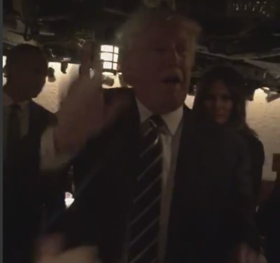 Donald Trump at the 21 Club in Manhattan, N.Y. on Nov. 15, 2016.