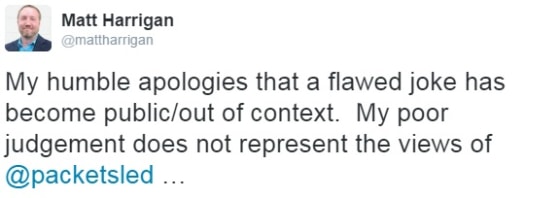 IMAGE: Matthew Harrigan Twitter post