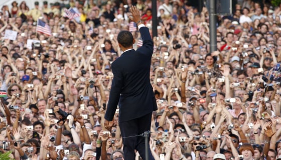 Image: Barack Obama in Berlin in 2008