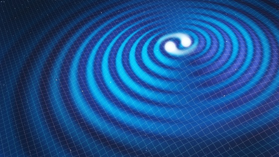 Conceptual image of gravtitational waves