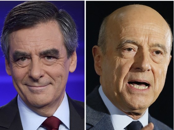 IMAGE: Francois Fillon and Alain Juppe