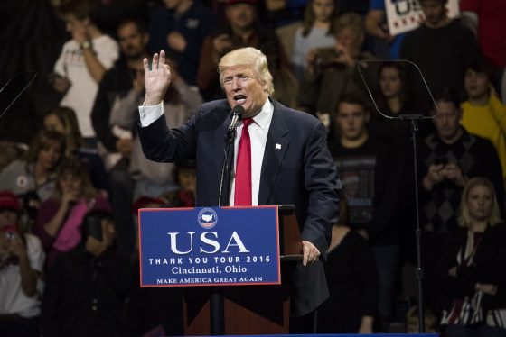 Image: President-Elect Donald Trump And Vice President Elect Pence Hold Election Victory Rally In Ohio
