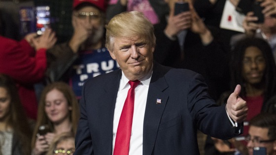 President-Elect Donald Trump And Vice President Elect Pence Hold Election Victory Rally In Ohio