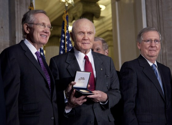 Image: Harry Reid, John Glenn, Mitch McConnell