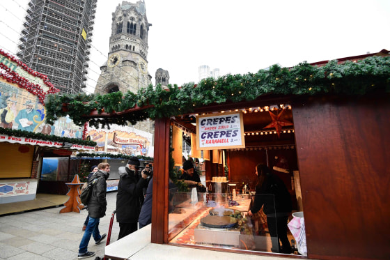 Image: The Berlin Christmas market reopened Thursday.