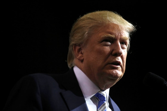 Image: Then, Republican U.S. presidential nominee Donald Trump holds a campaign rally in Cleveland, Ohio, on Oct. 22, 2016.
