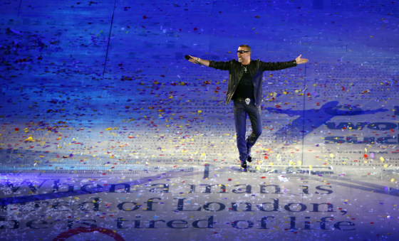 Image: Singer George Michael performs during the closing ceremony of the London 2012 Olympic Games at the Olympic Stadium