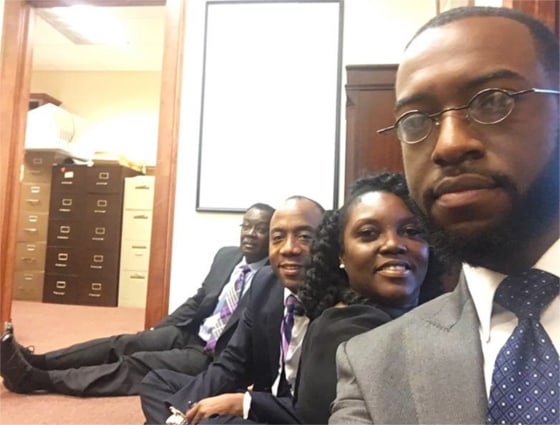 Image: A photo tweeted by the President and CEO of the NACCP of the sit-in in Mobile, Alabama