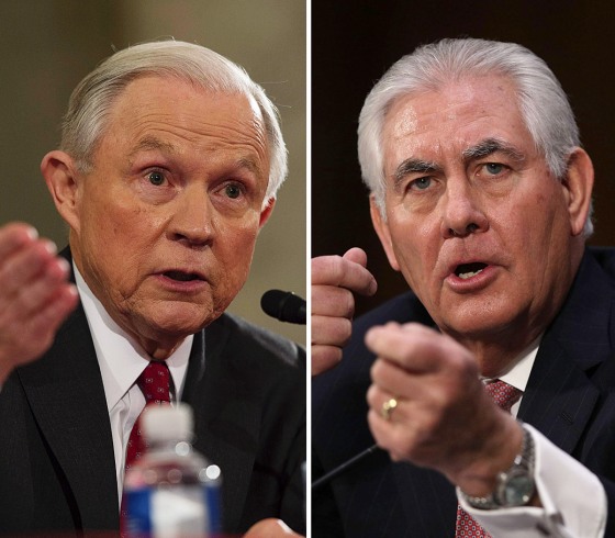 Image: Jeff Sessions, Rex Tillerson