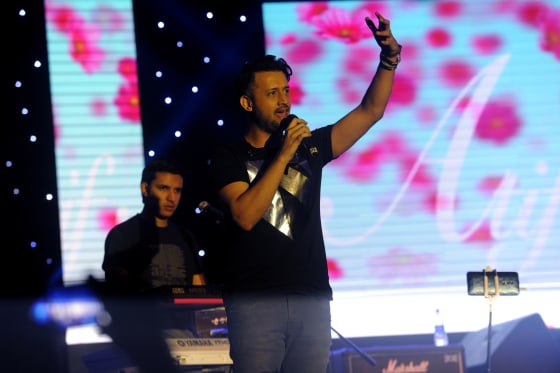 Image: Atif Aslam performs at 'Rhythm for All with Atif Aslam Night Live in Dhaka'