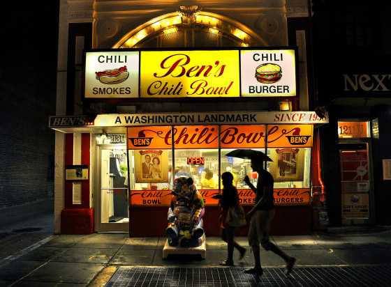 Image: Ben's Chili Bowl opening, founded by Ben and Virginia Ali, has become a Washington, D.C. landmark.