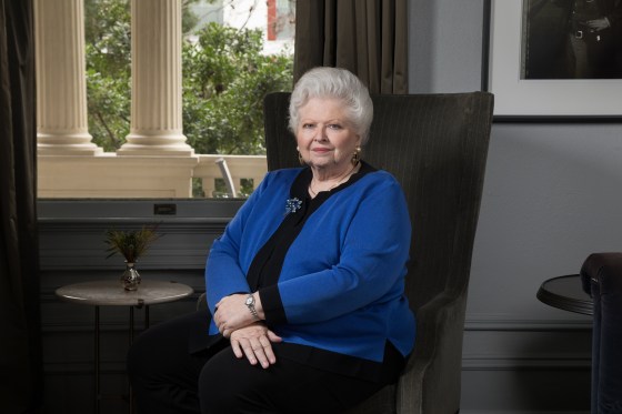 Image: Dr. Sarah Weddington, 71, a retired lawyer, former politician and activist at Hotel Ella in Austin, Texas on Jan. 20