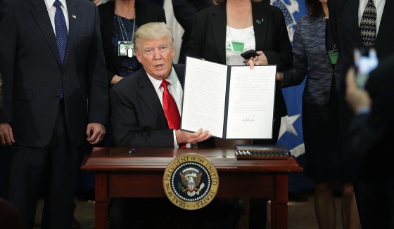 Image: President Trump Visits Department of Homeland Security