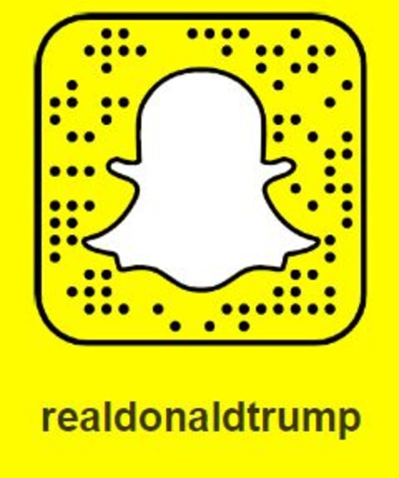 Donald Trump's Snapchat icon.