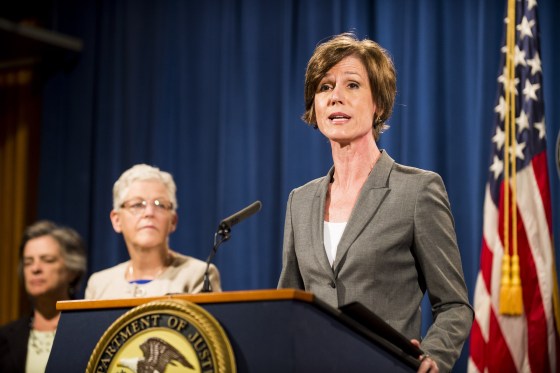 Image: FILE: Acting Attorney General Orders Justice Department Not To Defend Executive Order On Immigration