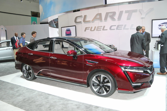 The recently launched Honda Clarity FCX fuel-cell vehicle.